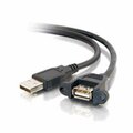 Fasttrack 1Ft Usb 2.0 A Male To A Female Panel Mount Cable FA56926